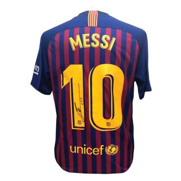 Barcelona Signerad Fotbollströja Messi