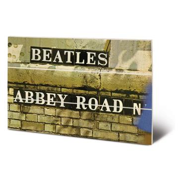 The Beatles Tavla I Trä Abbey Road