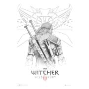 The Witcher Poster Geralt Sketch