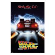 Back To The Future Poster Delorean