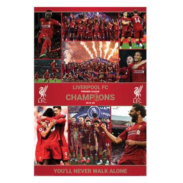 Liverpool Poster Premier League Champions Season 12