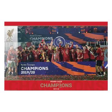 Liverpool Poster Premier League Champions Trophy Lift 15