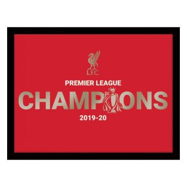 Liverpool Metalltavla Premier League Champions Stor