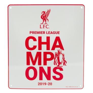 Liverpool Skylt Premier League Champions Wt