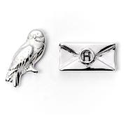 Harry Potter Silverpläterade Örhängen Hedwig Owl & Letter
