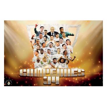 Real Madrid Poster Campeones 34