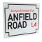 Liverpool Gatuskylt Anfield