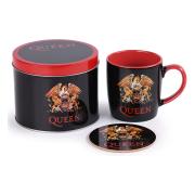 Queen Mugg & Underlägg Set