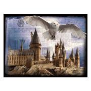 Harry Potter 3d Pussel 500 Bitar Hogwarts & Hedwig