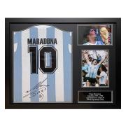 Argentina Signerad Fotbollströja Diego Maradona