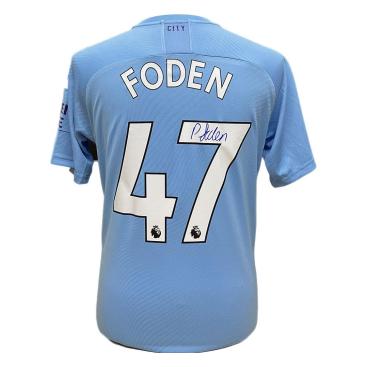 Manchester City Fc Foden Signed Shirt