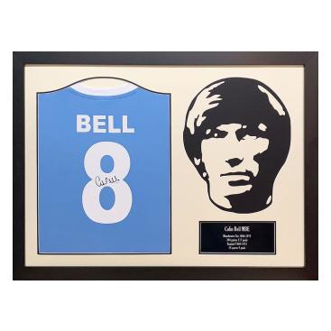Manchester City Signerad Fotbollströja Colin Bell