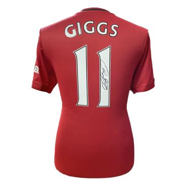 Manchester United Signerad Fotbollströja Ryan Giggs