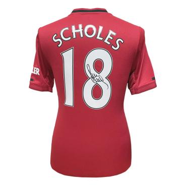 Manchester United Signerad Fotbollströja Paul Scholes 2019-20