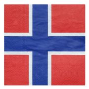 Norge Servetter Flagga