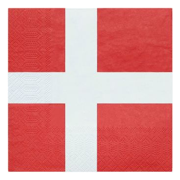 Danmark Servetter Flagga