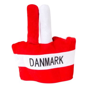 Danmark Supporterhatt Med Fingrar