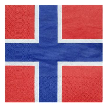 Norge Servetter Flagga