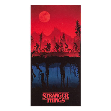 Stranger Things Handduk Upside Down