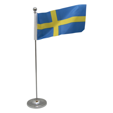 Sverige Bordsflagga Metall