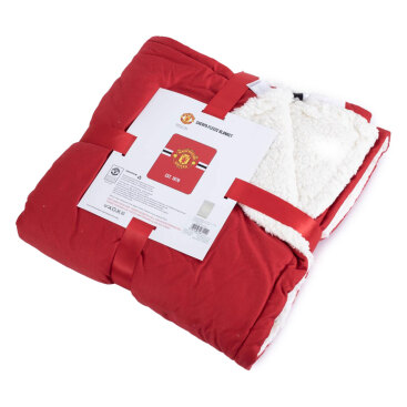 Manchester United Fleecefilt Core Stripe Sherpa