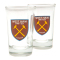 West Ham Snapsglas Hammers