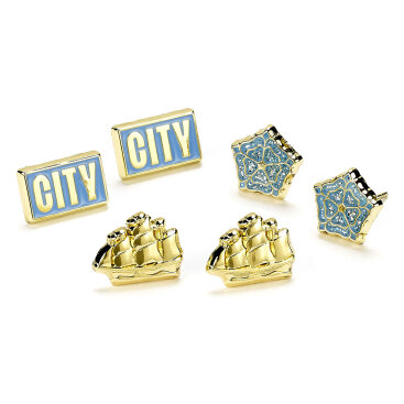 Manchester City Örhängen Stud Set