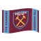 West Ham United Flagga Crest Stripe