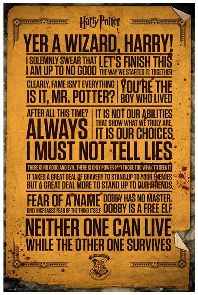 Harry Potter Poster Quotes 263