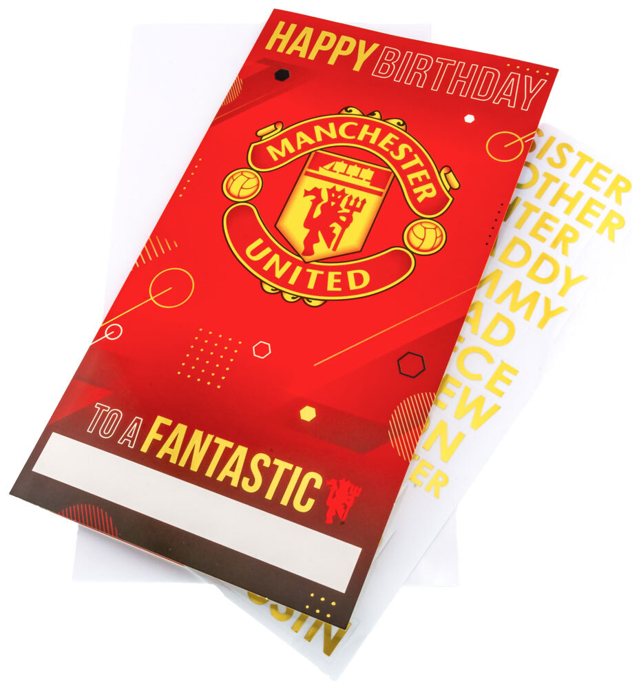 Manchester United Födelsedagskort Personalised