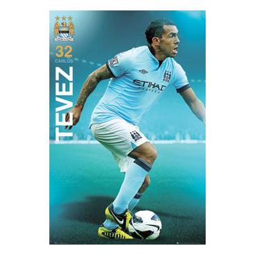 Manchester City Affisch Tevez 81