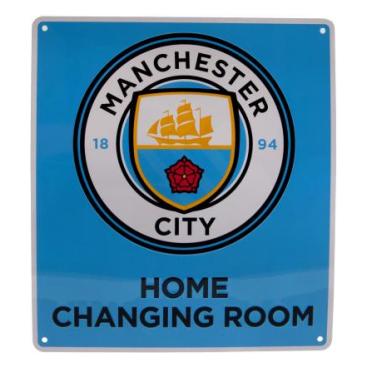 Manchester City Skylt Hemmaomklädningsrum Logo