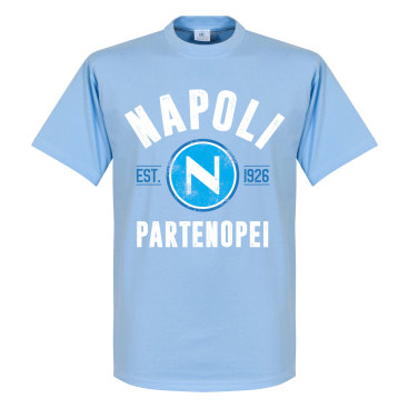 Napoli T-shirt Established Ljusblå