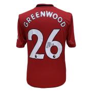Manchester United Greenwood Signerad Tröja